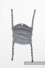 Load image into Gallery viewer, Huva för bärsele - LITTLE HERRINGBONE OMBRE GREY