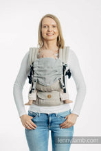 Load image into Gallery viewer, Huva för bärsele - LITTLE HERRINGBONE GREY