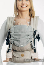 Load image into Gallery viewer, Huva för bärsele - LITTLE HERRINGBONE GREY