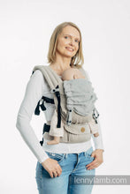 Load image into Gallery viewer, Huva för bärsele - LITTLE HERRINGBONE GREY