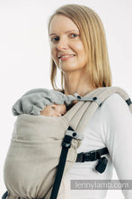 Load image into Gallery viewer, Huva för bärsele - LITTLE HERRINGBONE GREY