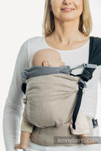 Load image into Gallery viewer, Huva för bärsele - LITTLE HERRINGBONE OMBRE GREY