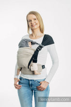 Load image into Gallery viewer, Huva för bärsele - LITTLE HERRINGBONE OMBRE GREY