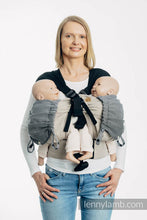 Load image into Gallery viewer, Huva för bärsele - LITTLE HERRINGBONE OMBRE GREY