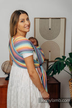 Laden Sie das Bild in den Galerie-Viewer, Lenny Lamb Baby Sling/Vävd sjal för prematur - LUNA - 100% bomull