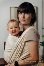 Laden Sie das Bild in den Galerie-Viewer, Lenny Lamb Woven Baby Wrap/Vävd sjal - LITTLE HERRINGBONE LUCE - 100% bomull