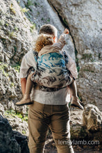 Load image into Gallery viewer, LennyPreschool Carrier - JURASSIC PARK - FOSSIL - 100% cotton