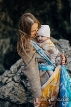 Laden Sie das Bild in den Galerie-Viewer, Lenny Lamb Woven Baby Wrap/Vävd sjal - JURASSIC PARK - FOSSIL - 100% bomull