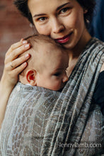 Load image into Gallery viewer, Lenny Lamb Woven Baby Wrap - SKETCHES OF NATURE - EPIC - 63% cotton, 37% silk