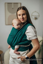 Laden Sie das Bild in den Galerie-Viewer, Lenny Lamb Woven Baby Wrap/Vävd sjal - EMERALD - 100% bomull