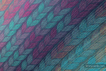 Laden Sie das Bild in den Galerie-Viewer, Lenny Lamb Woven Baby Wrap/Vävd sjal - TANGLED - PLAIT - 100% bomull