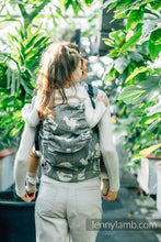 Load image into Gallery viewer, LennyPreschool Carrier - BIRDY - WHITE NOISE - 68% Cotton, 16% linen, 16% modal