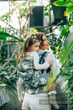 Load image into Gallery viewer, LennyPreschool Carrier - BIRDY - WHITE NOISE - 68% Cotton, 16% linen, 16% modal