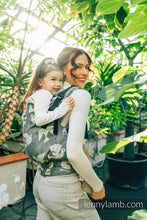 Load image into Gallery viewer, LennyPreschool Carrier - BIRDY - WHITE NOISE - 68% Cotton, 16% linen, 16% modal