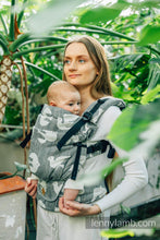 Load image into Gallery viewer, LennyUpGrade Carrier - BIRDY - WHITE NOISE - 68% Cotton, 16% linen, 16% modal