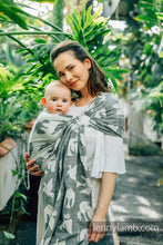 Laden Sie das Bild in den Galerie-Viewer, Lenny Lamb Ringsling - BIRDY - WHITE NOISE - 68% Baumwolle, 16% Leinen, 16% Modal