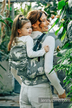 Load image into Gallery viewer, LennyPreschool Carrier - BIRDY - WHITE NOISE - 68% Cotton, 16% linen, 16% modal