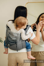 Laden Sie das Bild in den Galerie-Viewer, Onbuhimo PRO Carrier - LITTLE HERRINGBONE OMBRE GREY - 100% Baumwolle