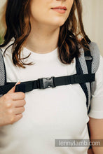 Laden Sie das Bild in den Galerie-Viewer, Onbuhimo PRO Carrier - LITTLE HERRINGBONE OMBRE GREY - 100% Baumwolle