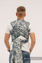 Laden Sie das Bild in den Galerie-Viewer, Lenny Lamb Woven Baby Wrap/Vävd sjal - CLOCKWORK - FIX IT - 100% bomull