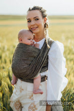 Laden Sie das Bild in den Galerie-Viewer, Lenny Lamb Woven Babytragetuch – ARROW - WOOD – 100% Leinen