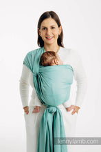 Laden Sie das Bild in den Galerie-Viewer, Lenny Lamb Woven Baby Wrap/Vävd sjal - MATCHA - 100% bomull