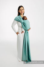 Laden Sie das Bild in den Galerie-Viewer, Lenny Lamb Woven Baby Wrap/Vävd sjal - MATCHA - 100% bomull