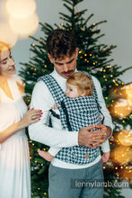 Load image into Gallery viewer, LennyLight Carrier - PATA DE GALLO - PIXELS - 44% cotton, 32% silk, 24% bamboo viscose