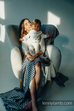 Load image into Gallery viewer, Lenny Lamb Woven Baby Wrap - PATA DE GALLO - PIXELS - 44% cotton, 32% silk, 24% bamboo viscose