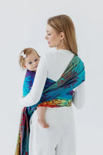 Laden Sie das Bild in den Galerie-Viewer, Lenny Lamb Woven Baby Wrap/Vävd sjal - RAINFOREST - CARNIVAL - 100% bomull