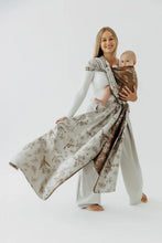Laden Sie das Bild in den Galerie-Viewer, Lenny Lamb Woven Baby Tragetuch – HERBARIUM - RAINDROPS – 100% Baumwolle