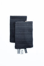 Ladda upp bild till gallerivisning, Drool Pads - LITTLE HERRINGBONE OMBRE GREY - 100% bomull