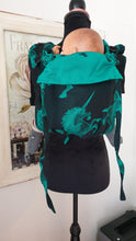 Load image into Gallery viewer, Lenny Buckle Onbuhimo Carrier - ENCHANTED BEASTS - EMERALD (REVERSE VERSION) - 100% cotton