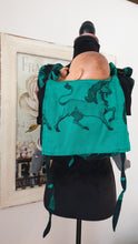 Load image into Gallery viewer, Lenny Buckle Onbuhimo Carrier - ENCHANTED BEASTS - EMERALD (REVERSE VERSION) - 100% cotton