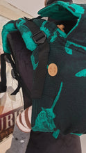 Load image into Gallery viewer, Lenny Buckle Onbuhimo Carrier - ENCHANTED BEASTS - EMERALD (REVERSE VERSION) - 100% cotton