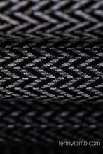 Laden Sie das Bild in den Galerie-Viewer, LennyHip Carrier - LITTLE HERRINGBONE OMBRE GREY - 100% bomull