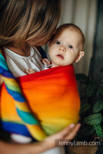 Laden Sie das Bild in den Galerie-Viewer, Lenny Lamb Woven Baby Wrap/Vävd sjal - RAINBOW BABY - 100% bomull