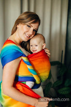 Laden Sie das Bild in den Galerie-Viewer, Lenny Lamb Woven Baby Wrap/Vävd sjal - RAINBOW BABY - 100% bomull