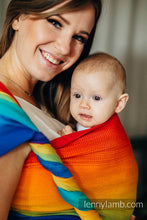 Laden Sie das Bild in den Galerie-Viewer, Lenny Lamb Woven Baby Wrap/Vävd sjal - RAINBOW BABY - 100% bomull