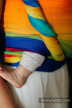Laden Sie das Bild in den Galerie-Viewer, Lenny Lamb Woven Baby Wrap/Vävd sjal - RAINBOW BABY - 100% bomull