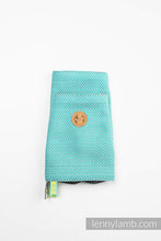 Laden Sie das Bild in den Galerie-Viewer, Drool Pads - LITTLE HERRINGBONE OMBRE GREEN