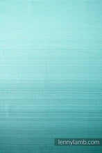 Laden Sie das Bild in den Galerie-Viewer, LennyTwin Carrier - LITTLE HERRINGBONE OMBRE GREEN - 100% bomull
