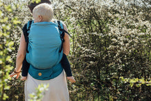 Load image into Gallery viewer, LennyPreschool Carrier - LITTLE HERRINGBONE OMBRE BEBOP - 100% cotton