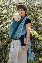 Laden Sie das Bild in den Galerie-Viewer, Lenny Lamb Woven Baby Tragetuch – LITTLE HERRINGBONE OMBRE BEBOP – 100% Baumwolle