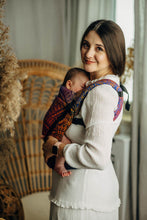 Laden Sie das Bild in den Galerie-Viewer, LennyLight Babytrage – PEACOCK'S TAIL - BOLERO – 100 % Baumwolle