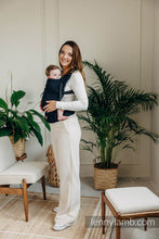 Load image into Gallery viewer, LennyLight Carrier - LITTLE HERRINGBONE BLACK EBONY - 100% cotton