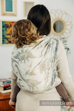 Laden Sie das Bild in den Galerie-Viewer, Lenny Lamb Woven Baby Wrap/Vävd sjal - JURASSIC PARK - ICE DESERT - 100% bomull