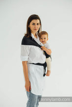 Laden Sie das Bild in den Galerie-Viewer, LennyHip Carrier - LITTLE HERRINGBONE OMBRE GREY - 100% bomull