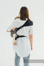 Laden Sie das Bild in den Galerie-Viewer, LennyHip Carrier - LITTLE HERRINGBONE OMBRE GREY - 100% bomull