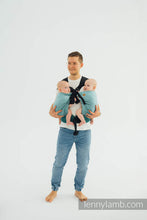 Load image into Gallery viewer, HYR! - LennyHip/LennyTwin Carrier - LITTLE HERRINGBONE OMBRE GREEN